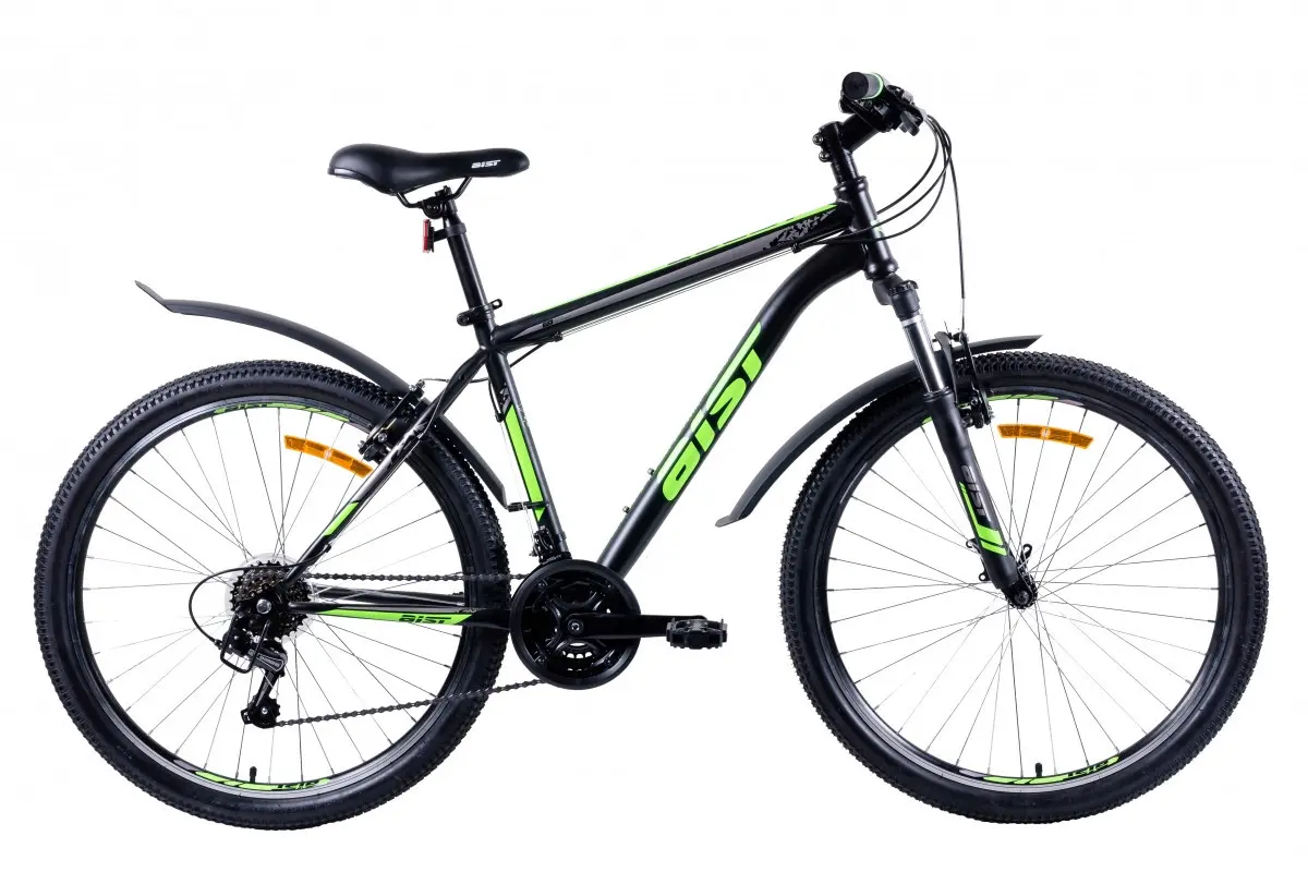 Велосипед AIST Quest Disc 26 р.20 2022 (черный/зеленый) 2