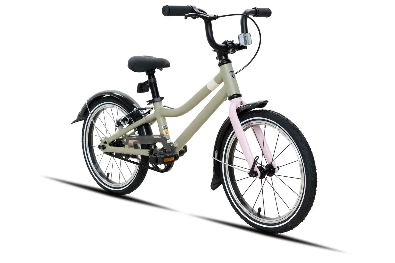 Детский велосипед Meet Bloom 16 серый-розовый 1
