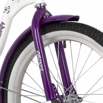 Novatrack Butterfly 20" белый/фиолетовый 1