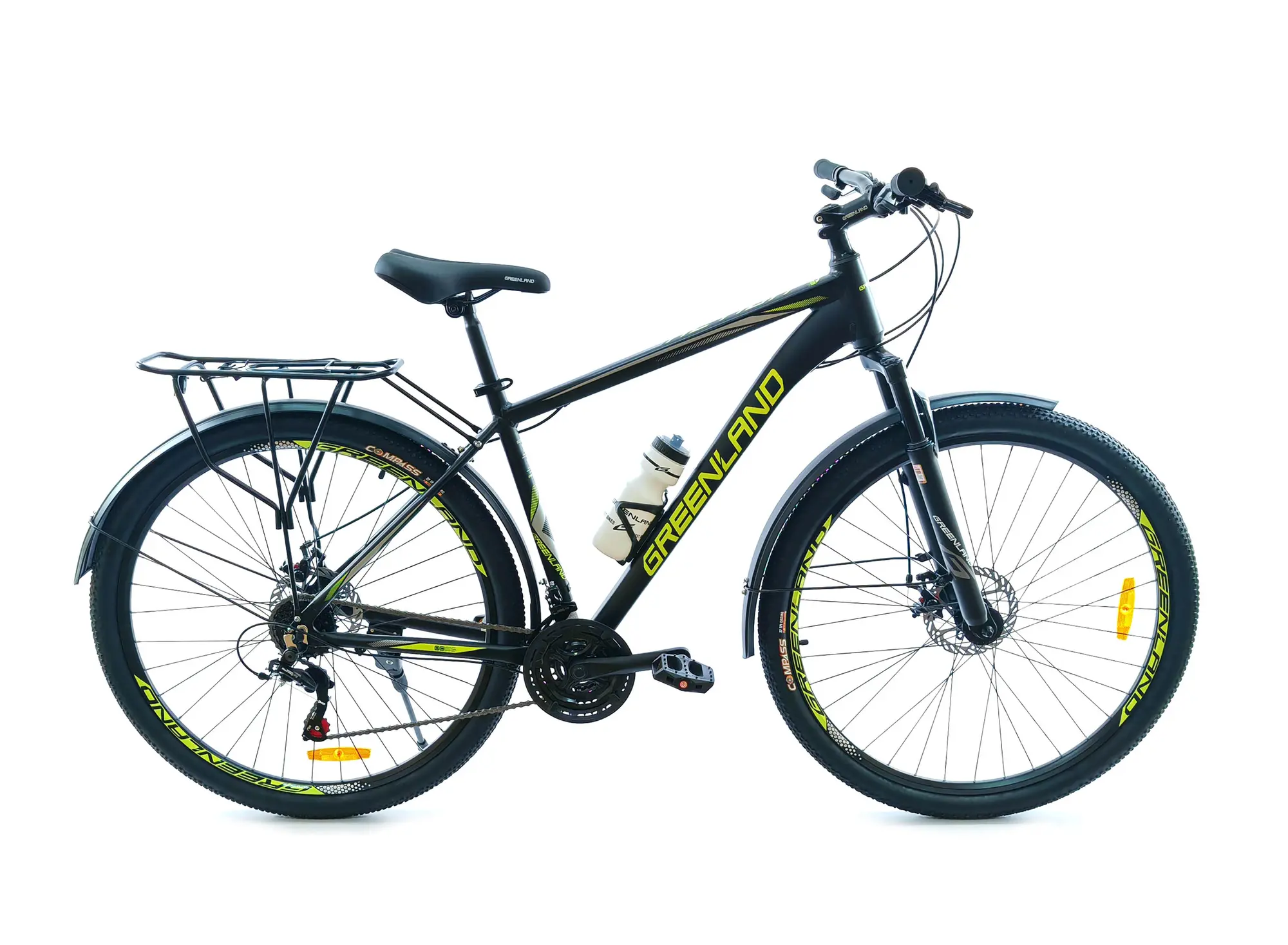 Велосипед Greenland Action 29 2.0 K черный-зеленый 1