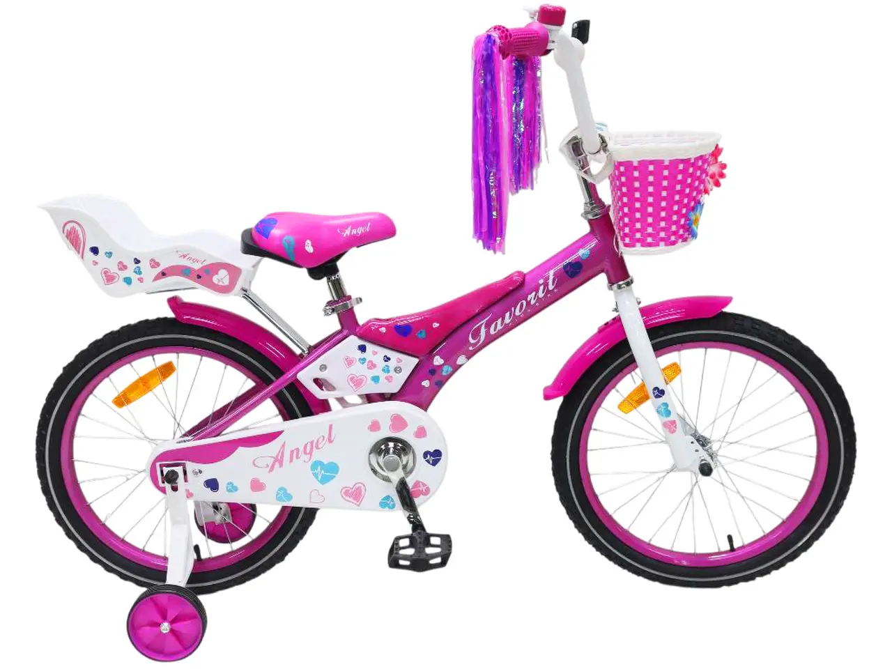 Детский велосипед Favorit Angel 16 фиолетовый 1