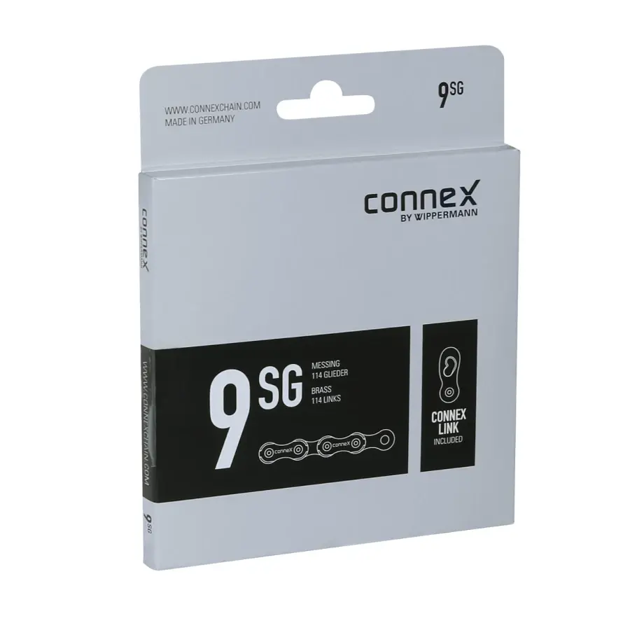 Цепь CONNEX, 9sG, 9ск., золотистая 1