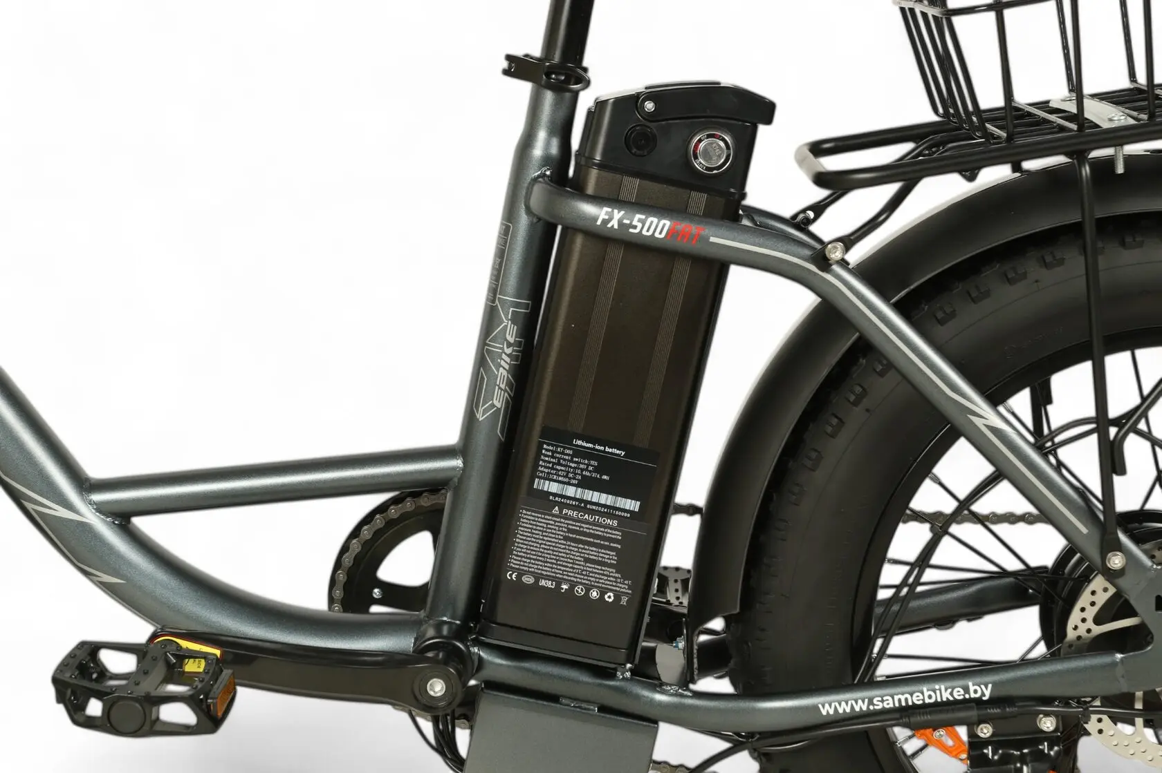 Электровелосипед SameBike FX-500 (серый) 1