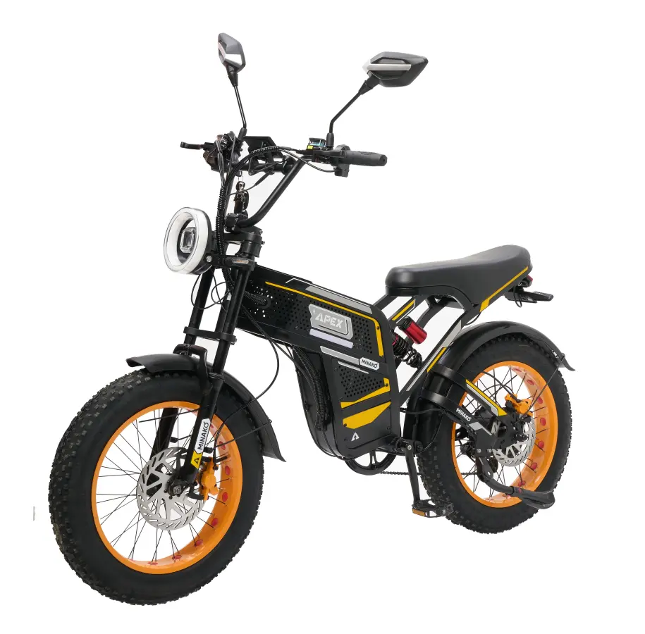 Электровелосипед Minako Apex черный-желтый 1