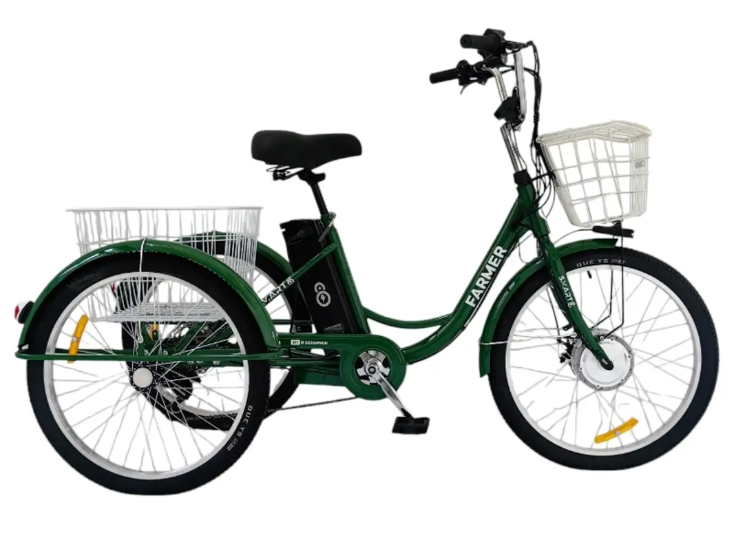 Электровелосипед Smart8 Farmer зеленый 1