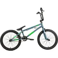 Детский велосипед Stark Madness BMX 2 2025 (темно-серый матовый/зеленый неон/черный) 2