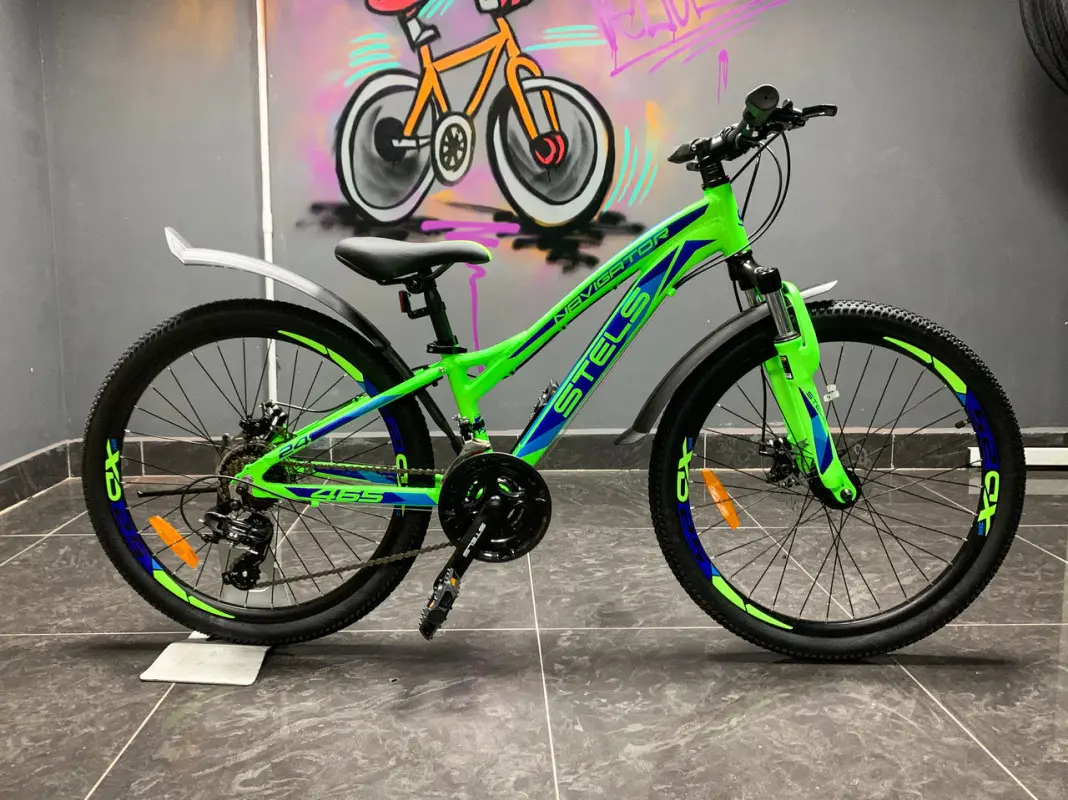 Велосипед Stels Navigator 465 MD 24 V010 2024 (зеленый) 1