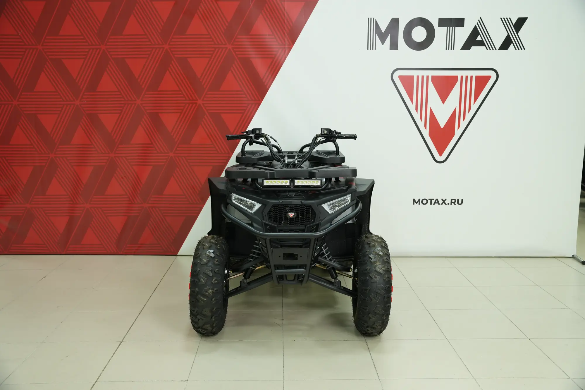 Взрослый бензиновый квадроцикл MOTAX GRIZLIK W200 черный-красный камуфляж 1