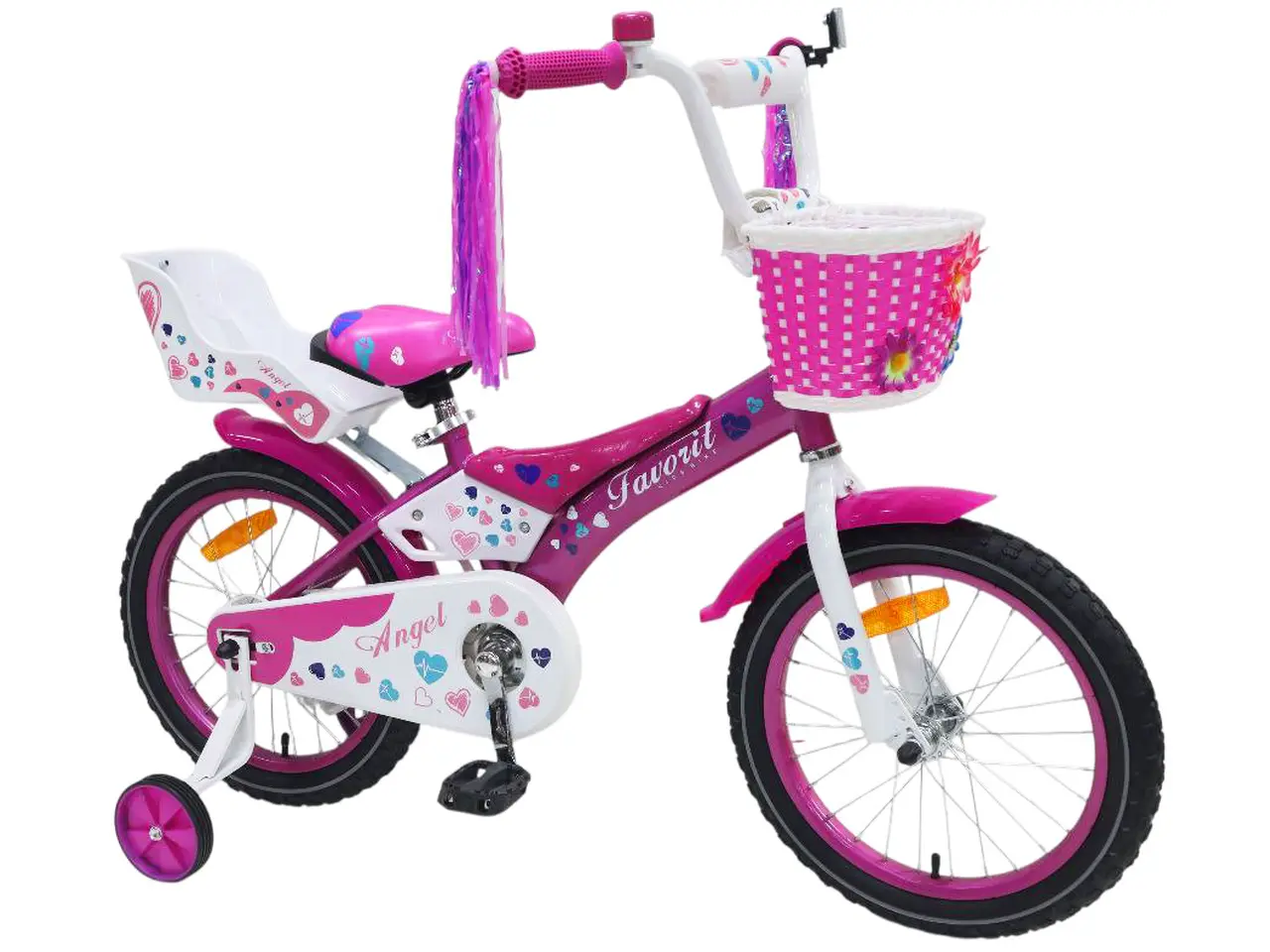 Детский велосипед Favorit Angel 14 фиолетовый 1