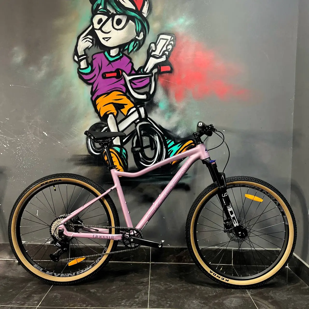 Велосипед Hagen Queen 8 27,5 лиловый матовый 2