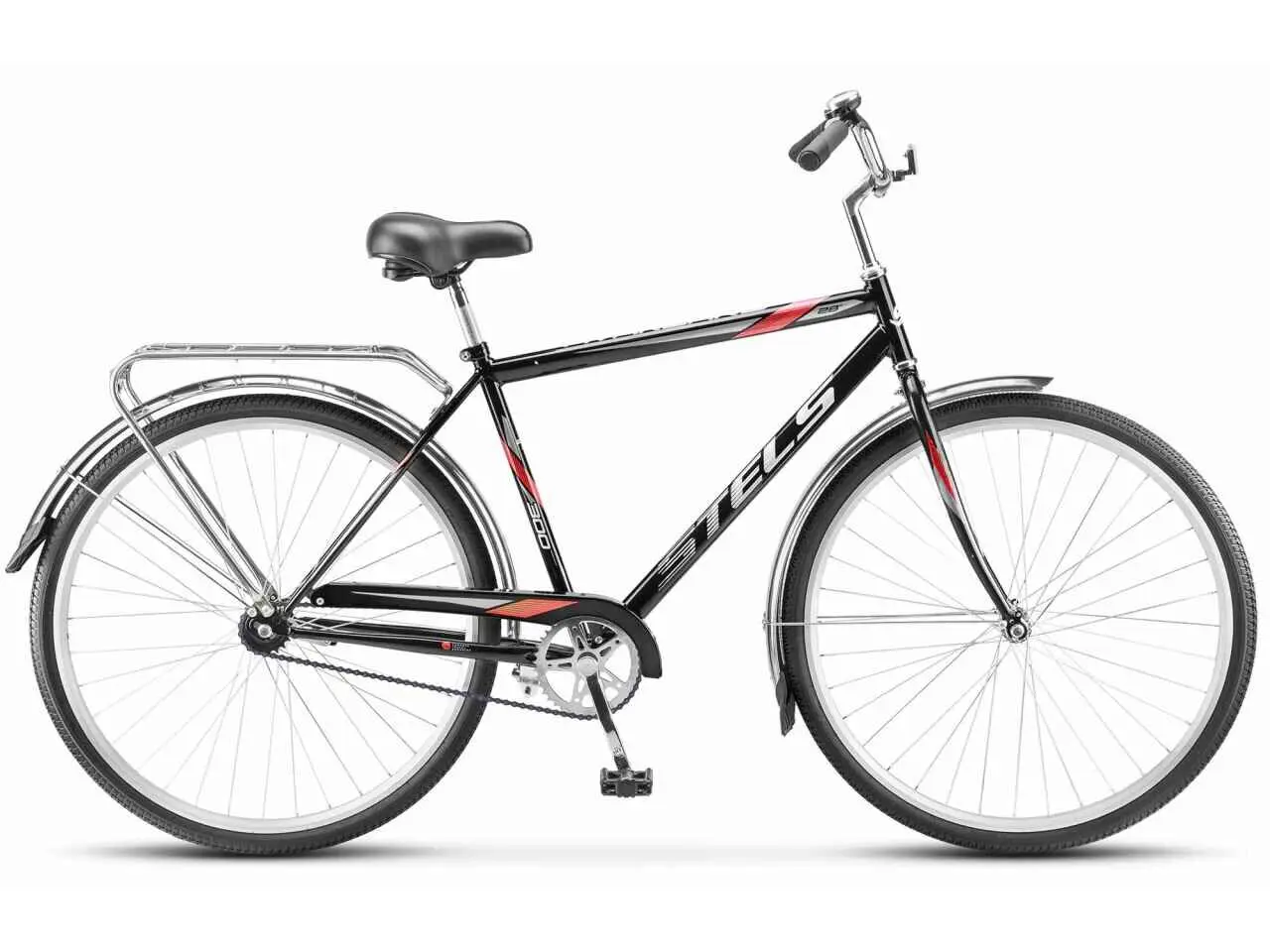 Велосипед Stels Avangard 300 Gent 28 р.20 2024 (черный) 1
