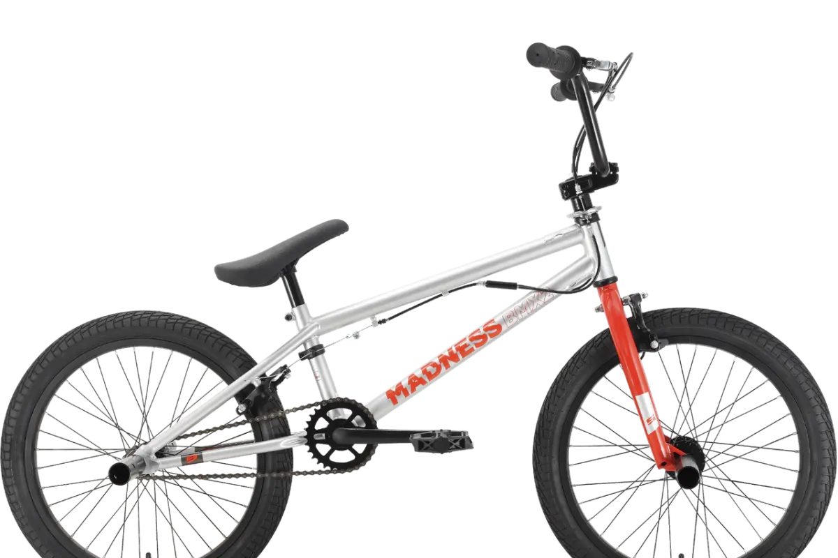 Велосипед Stark Madness BMX 2 2025 (серебристый/фиолетовый/песочный) 1