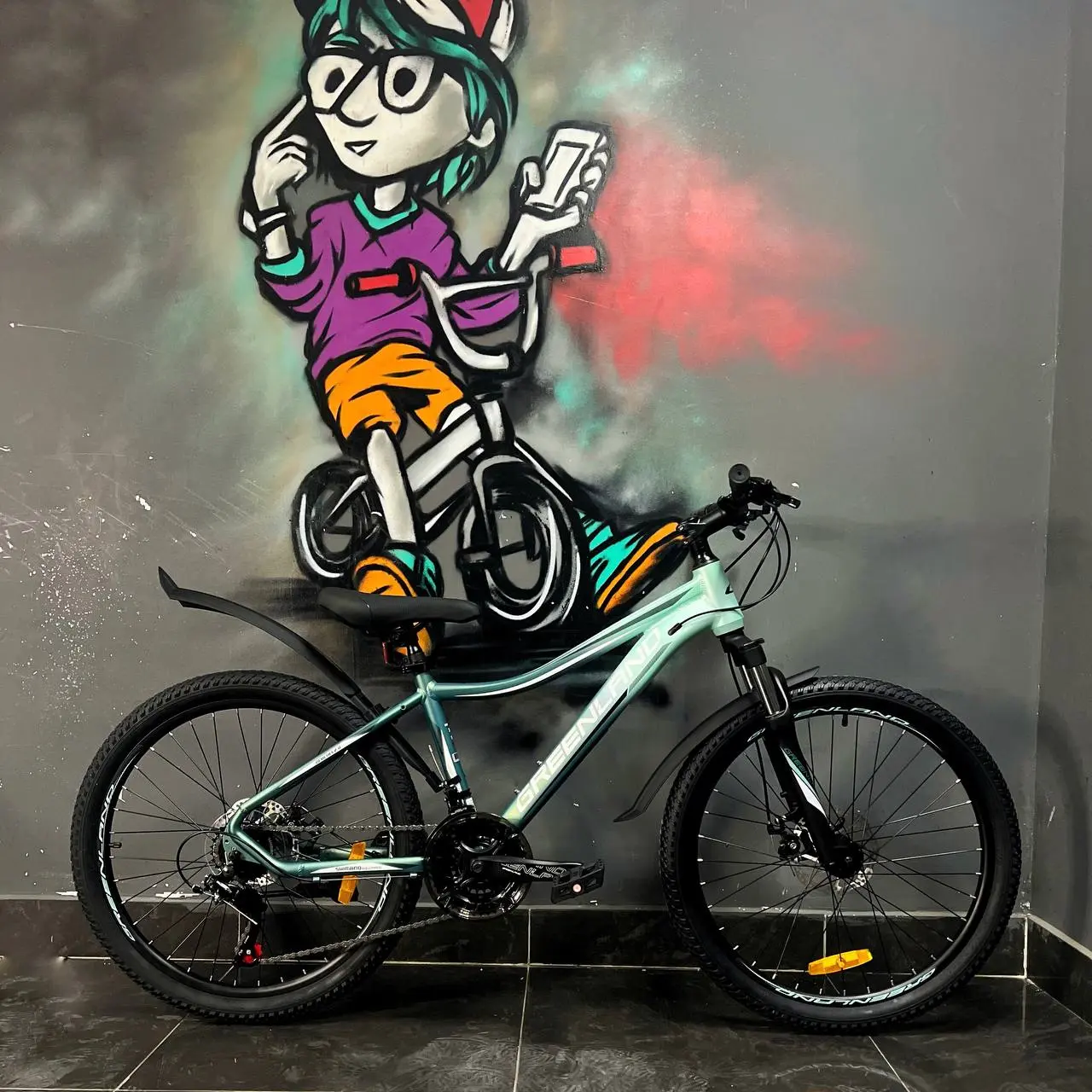 Велосипед Greenland Demetra 24 2.0 зеленый 2