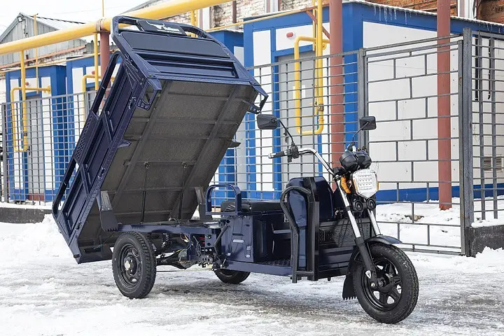 Грузовой электротрицикл Rutrike D4 1800 60V1500W темно-серый 1