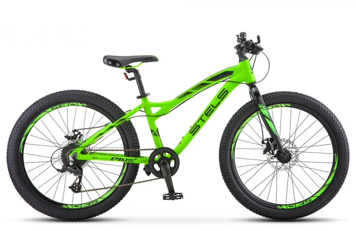 Велосипед Stels Adrenalin MD 24+ V010 2022 (неоновый лайм) 1
