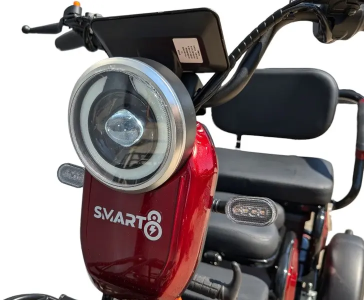 Электротрицикл Smart8 Bulbash S  красный 1