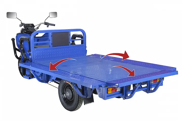 Грузовой электрический трицикл Rutrike Габарит 1700 60V1200W	Серый 1