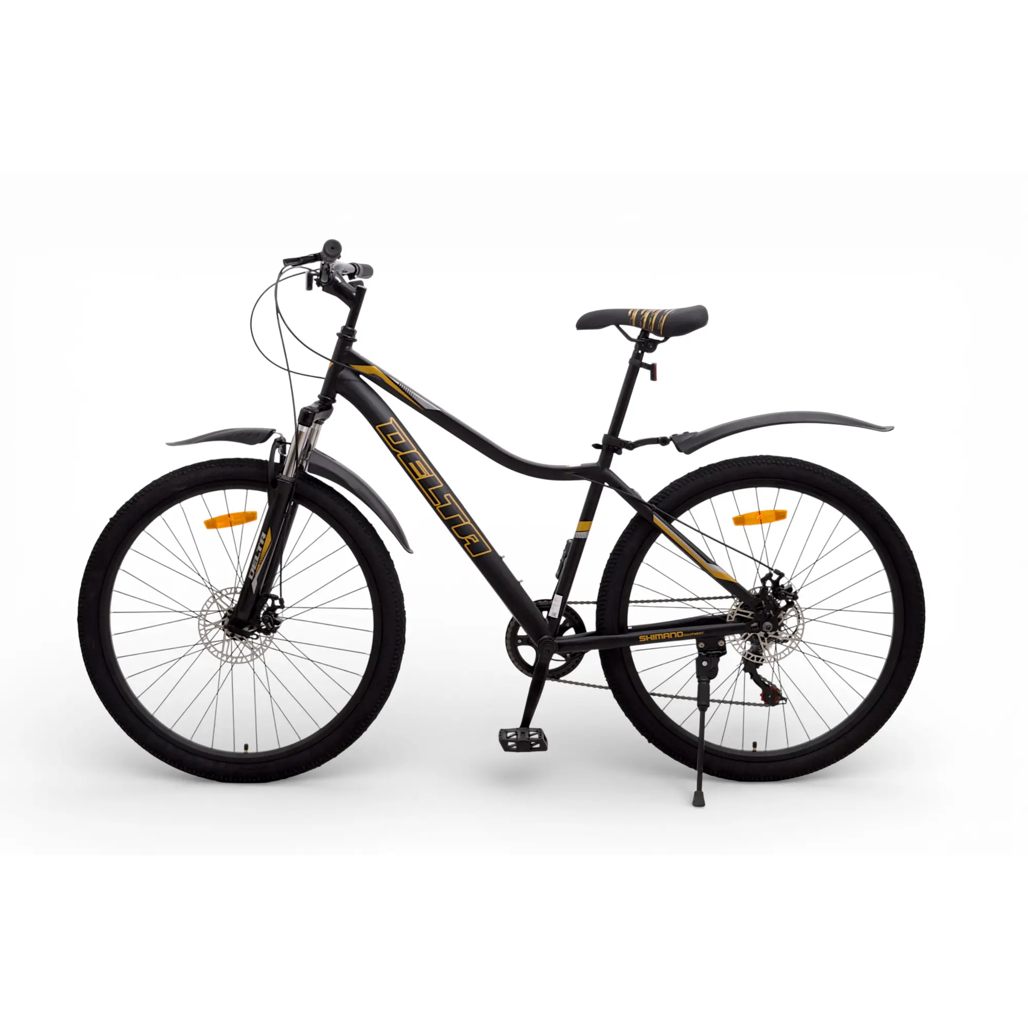 Велосипед Delta Flex 27.5 чёрно-золотой 1