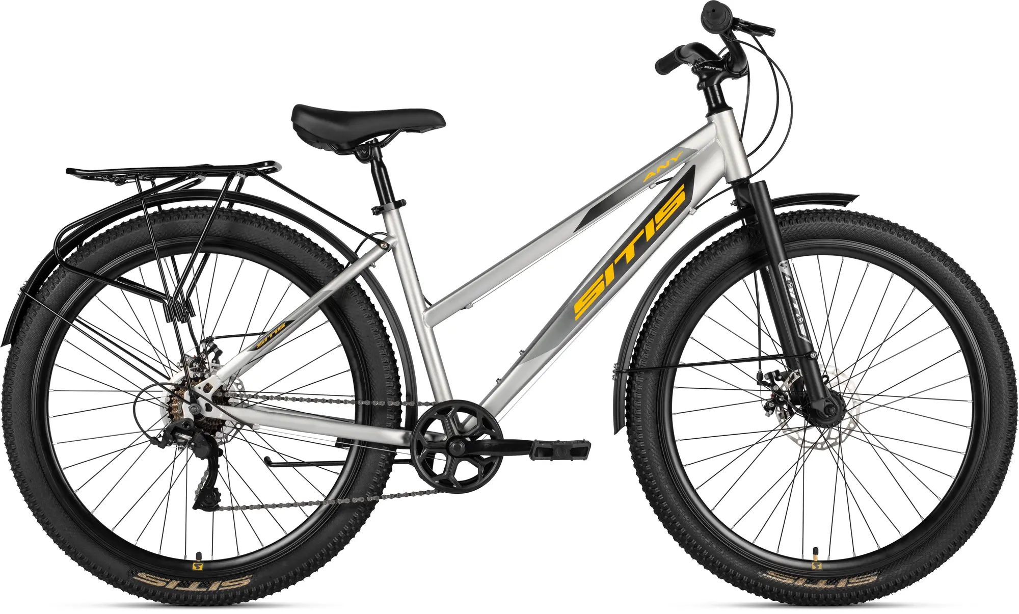 Велосипед SITIS ANY Regit 7SP 27,5 Grey-Orange-Black 1