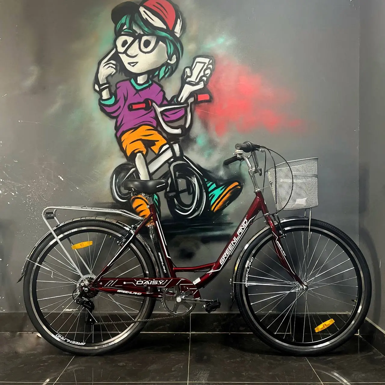 Велосипед Greenland Daisy 28 7S красный 1