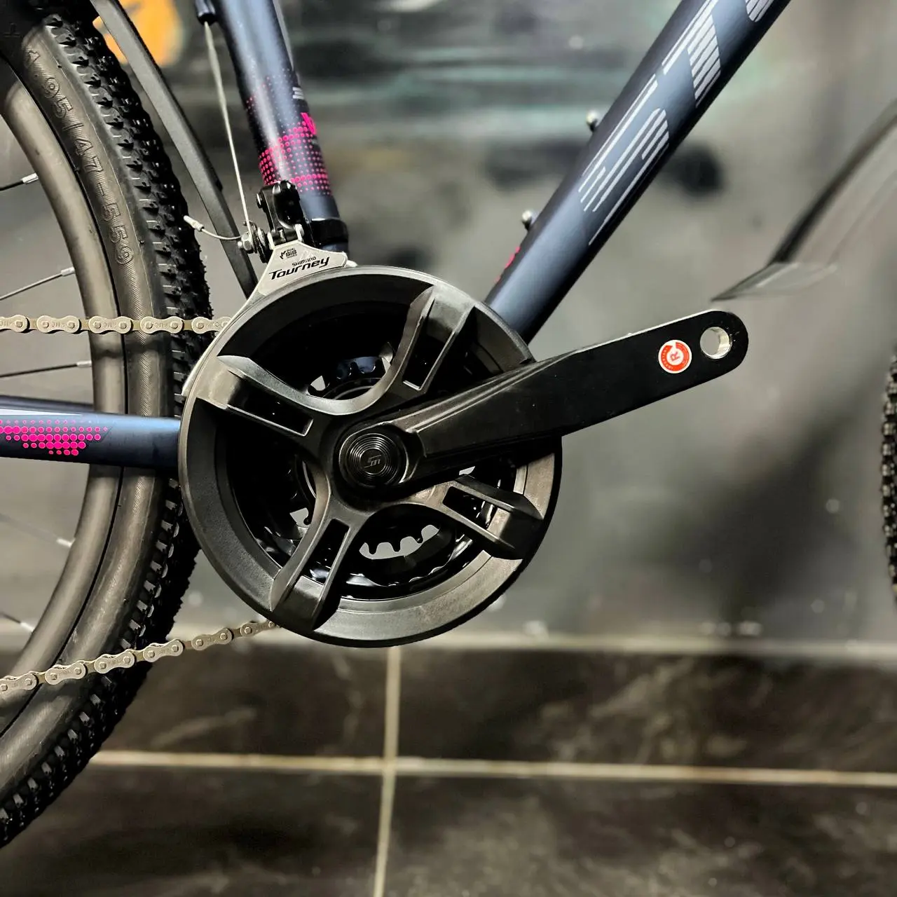 Система шатунов магазин ВелоДом Велосипед Stels Miss 610 MD 26 темный-синий 2