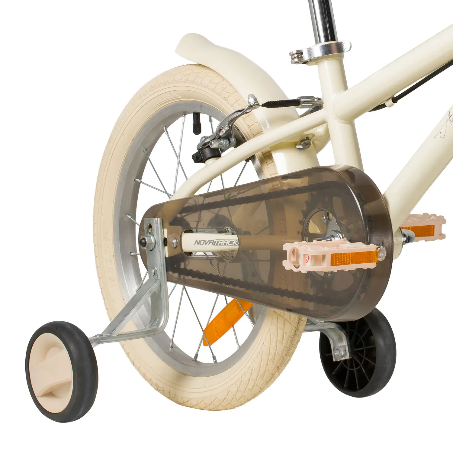 Детский велосипед Novatrack Adele 16 бежевый 1
