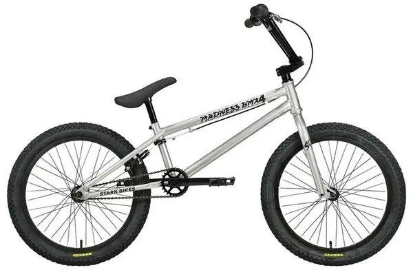 Велосипед Stark Madness BMX Race 2024 (серый/красный) 1