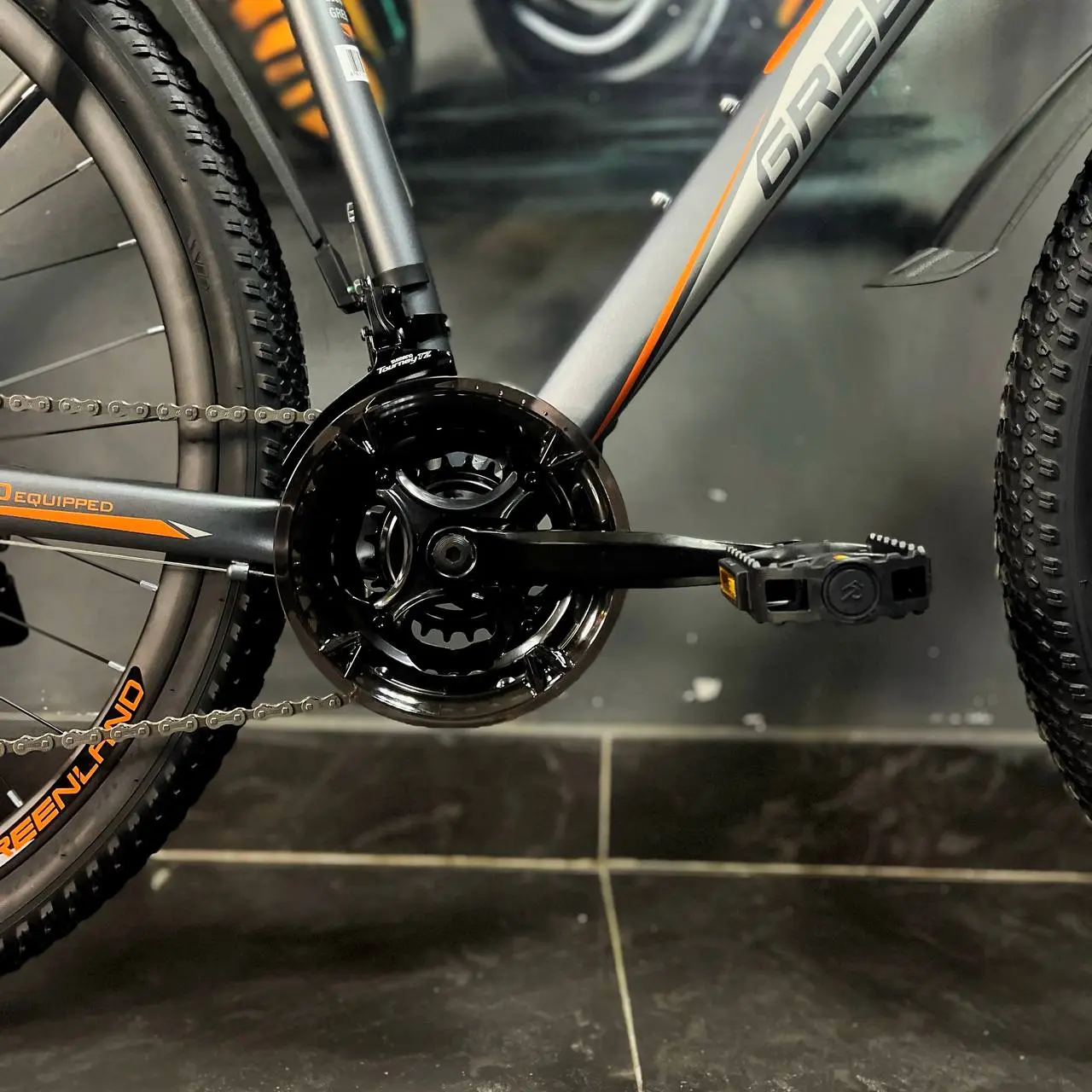 Велосипед Greenland Everest 1.0 29 серый-оранжевый 2