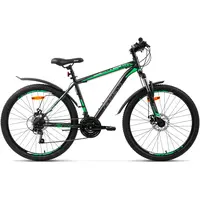 Велосипед AIST Quest Disc 26 р.20 2022 (серый/зеленый) 1