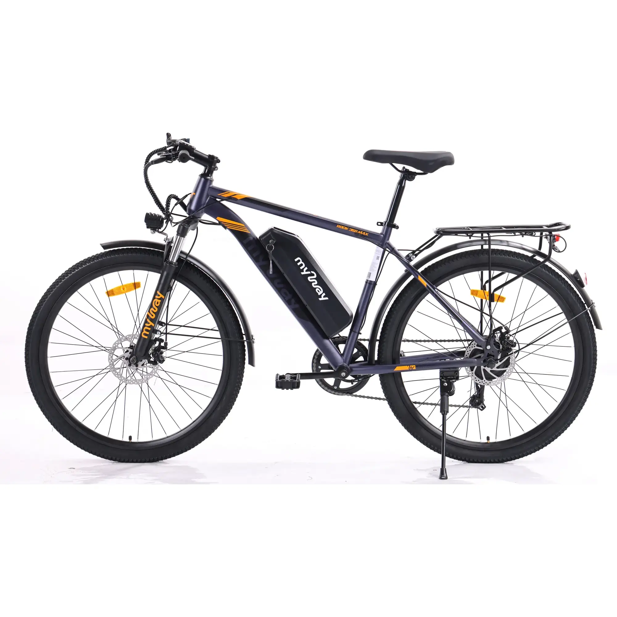 Электровелосипед MyWay Rock 350 Max 27.5  графитовый матовый 1
