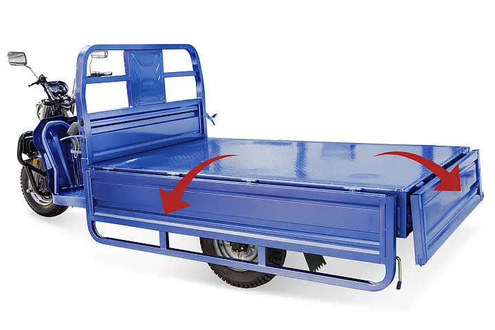 Грузовой электрический трицикл Rutrike Эксперт ПРО 2000 темно-синий 1