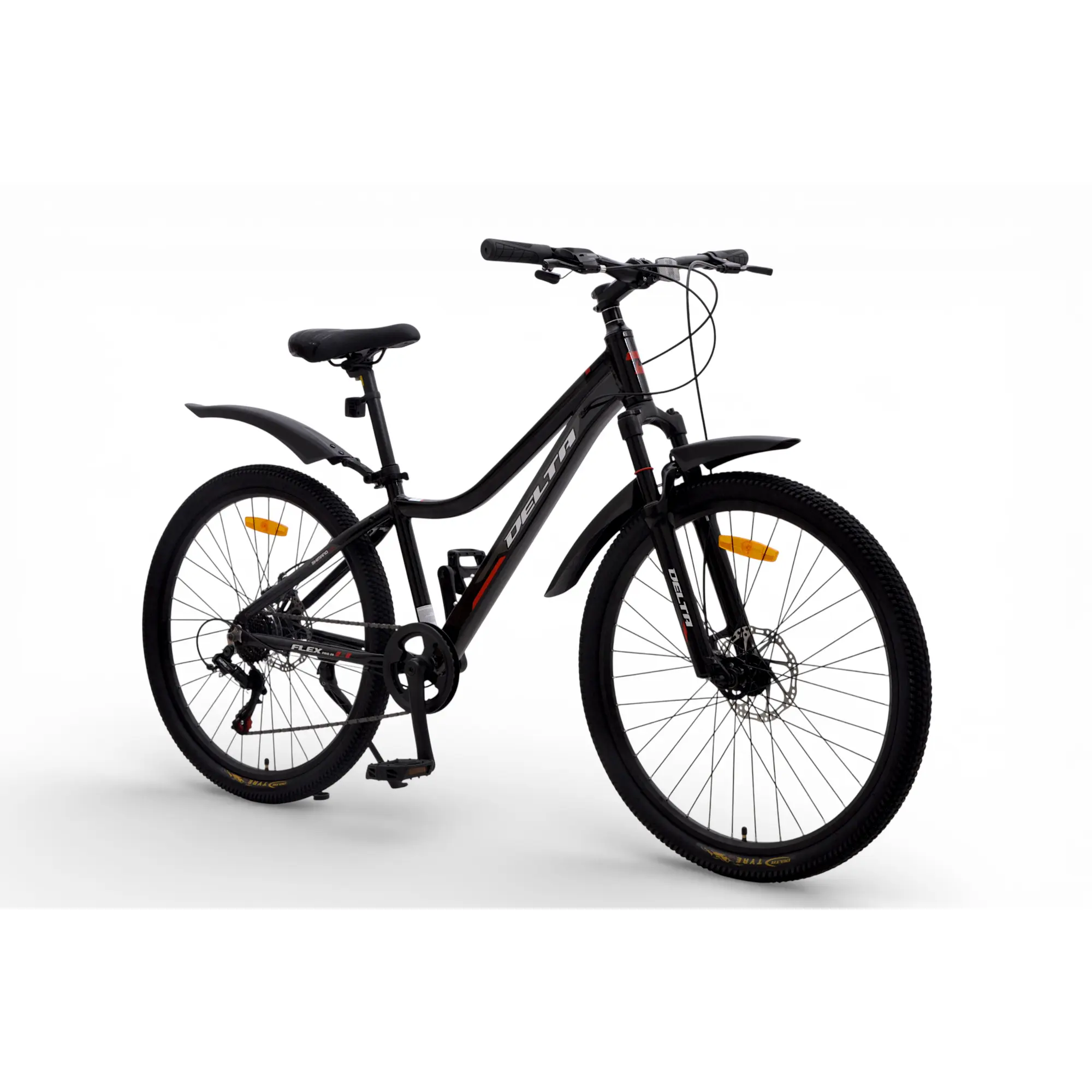 Велосипед Delta Flex Pro 26 чёрно-красный 1