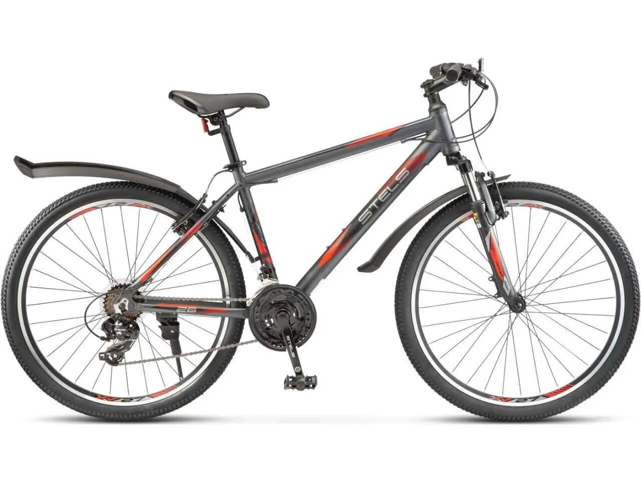 Велосипед Stels Navigator 620 V 26 K010 р.17 2023 (серый/красный) 1