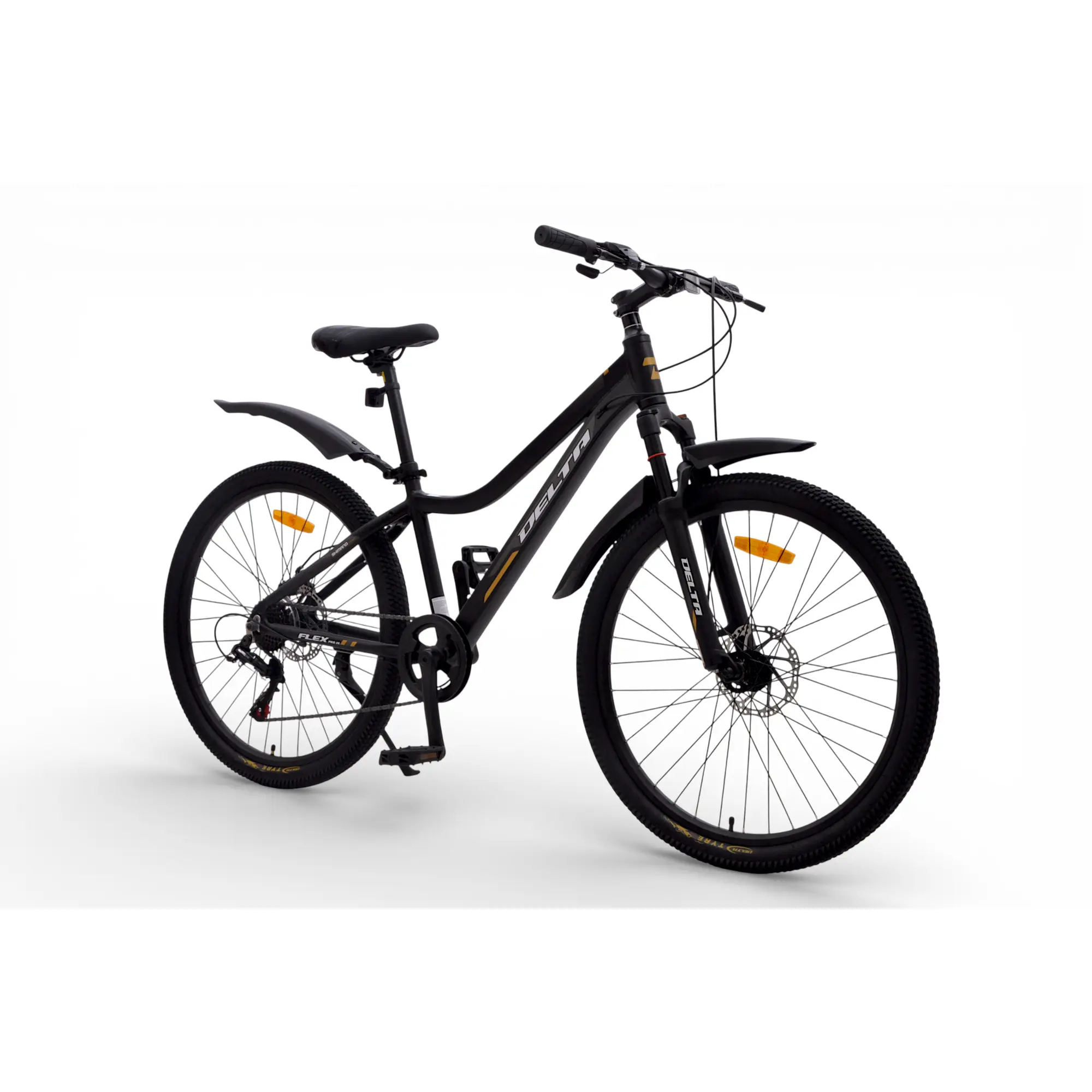 Велосипед Delta Flex Pro 26 чёрно-золотой 1