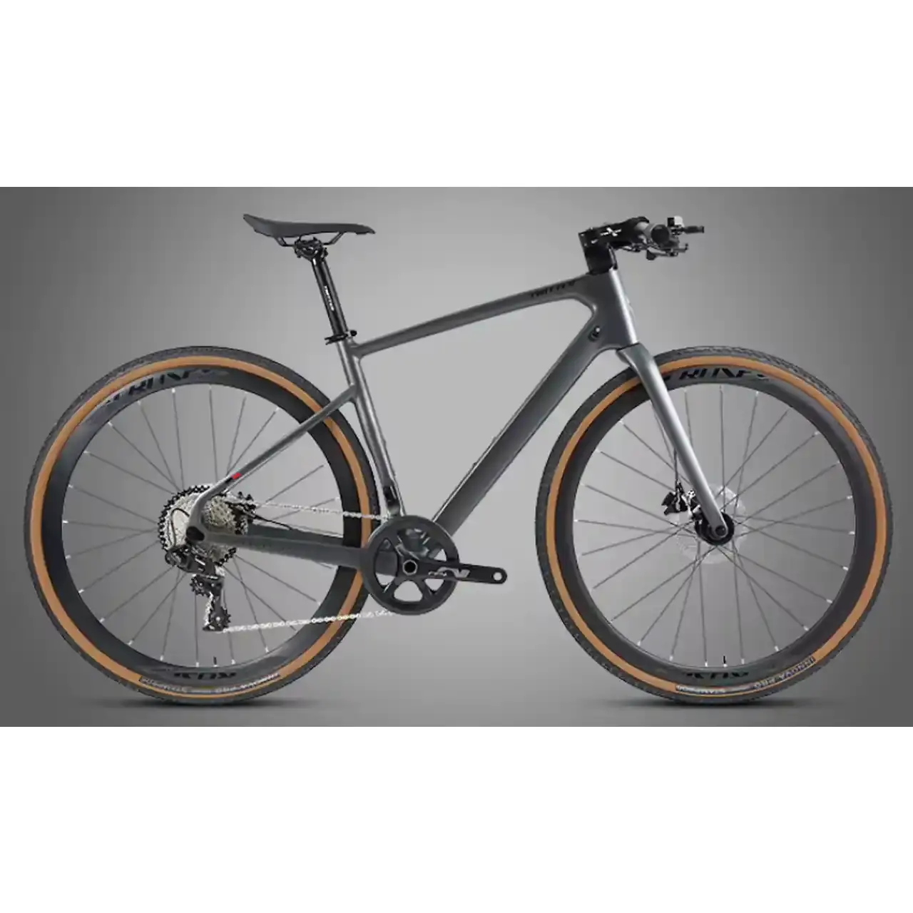 Велосипед Twitter Gravel V1-PB Sram NX-11S-1*11S серый 1
