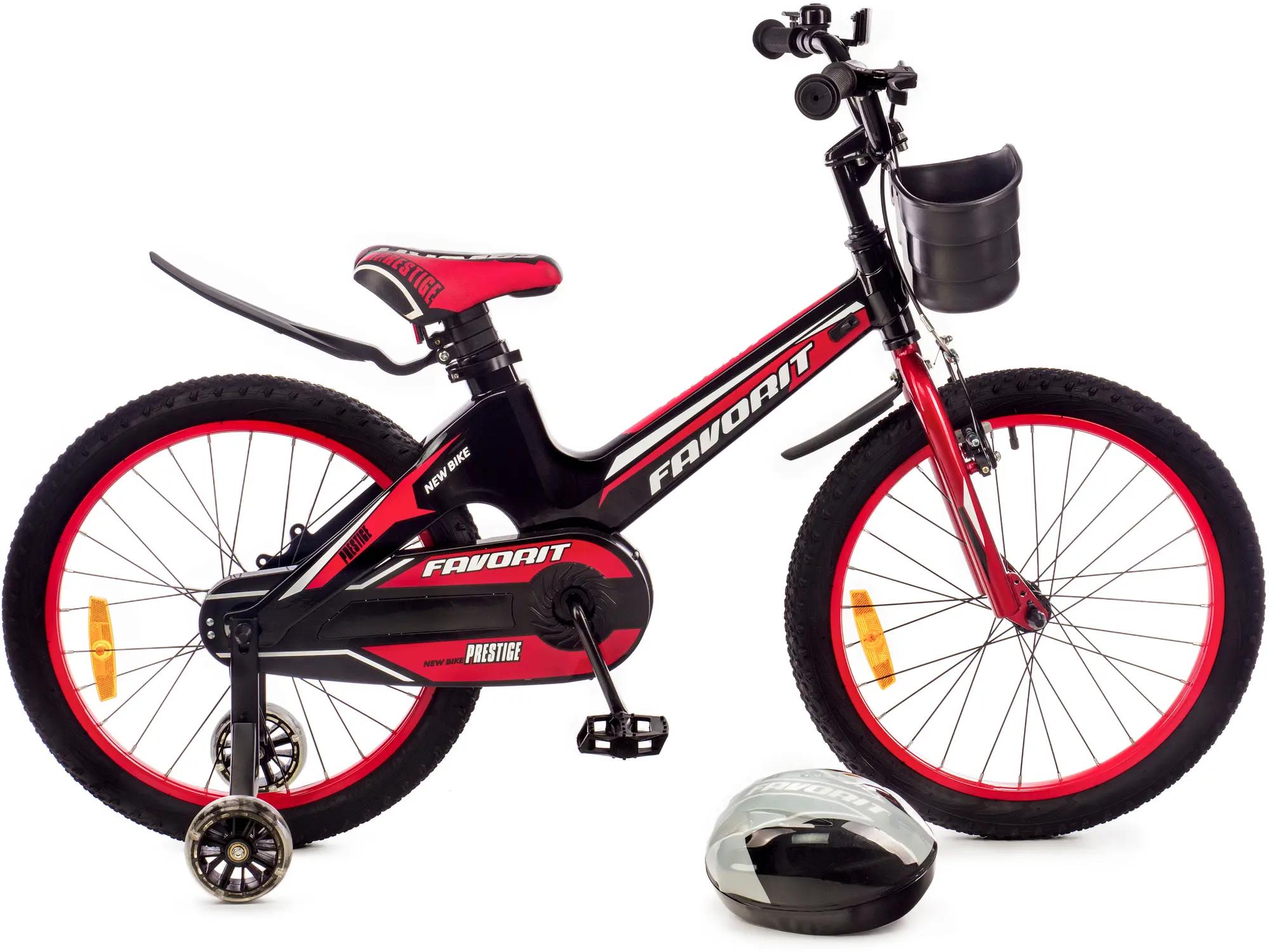Детский велосипед Favorit Prestige 20 черный-красный 1