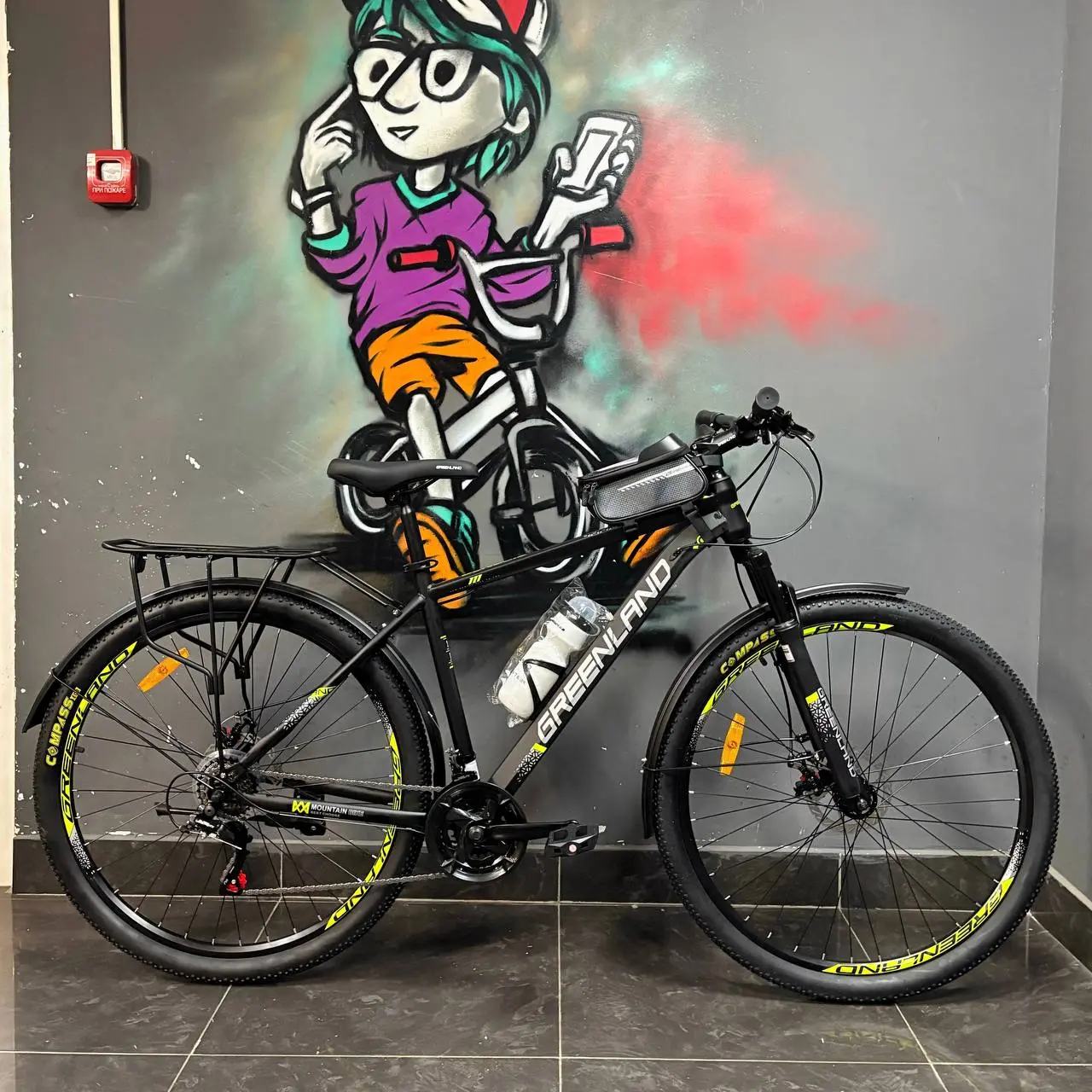 Велосипед Greenland Genesis K 29 черный-зеленый 1