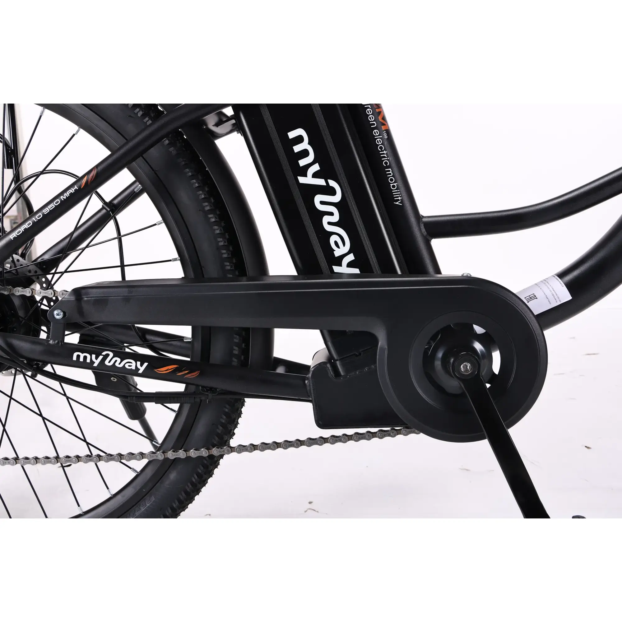 Электровелосипед MyWay Road 1.0 350 Max 26 черный антрацит 1