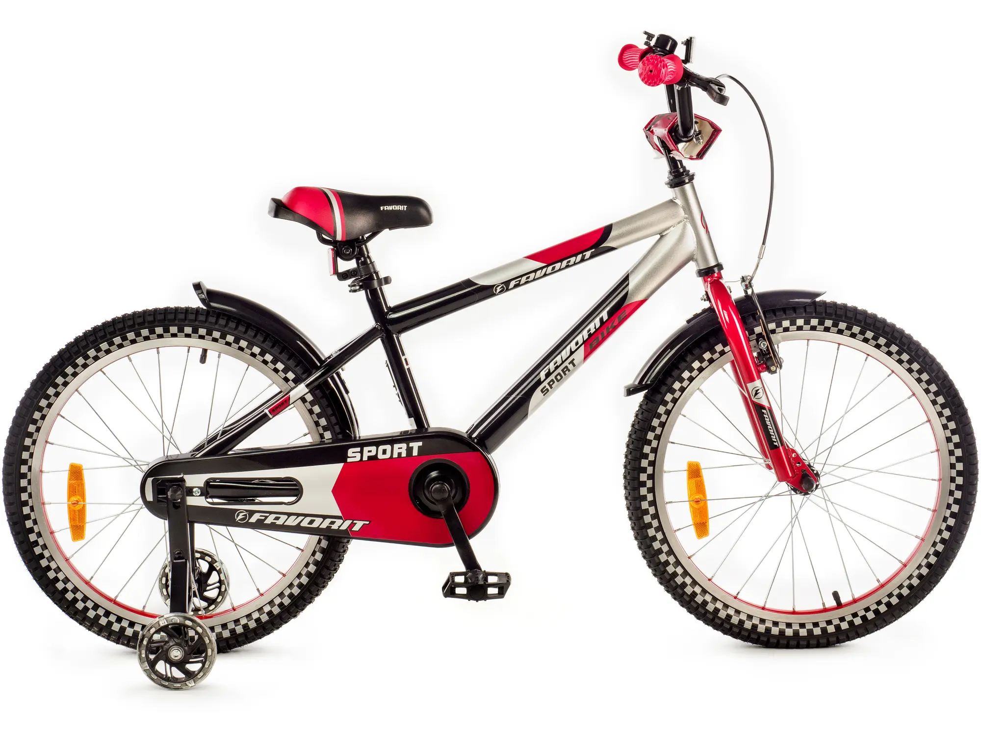 Детский велосипед Favorit Sport 20 черный-красный 1