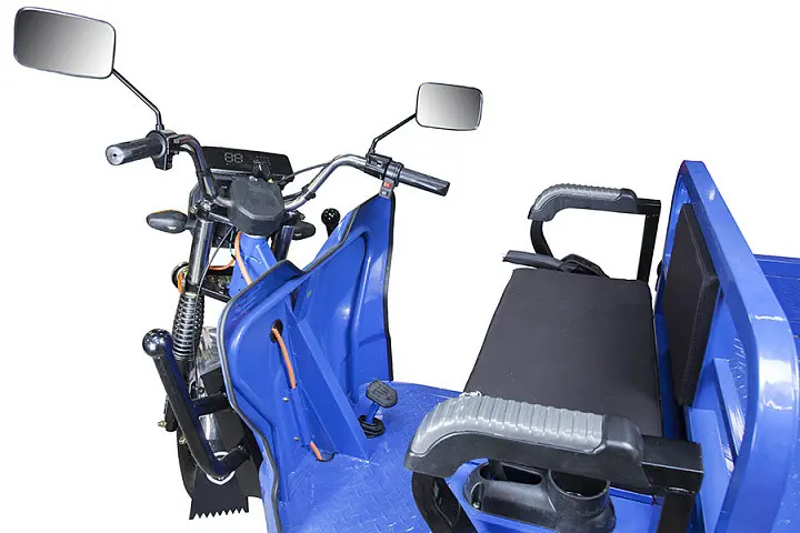 Грузовой электрический трицикл Rutrike Габарит 1700 60V1200W	синий матовый 1