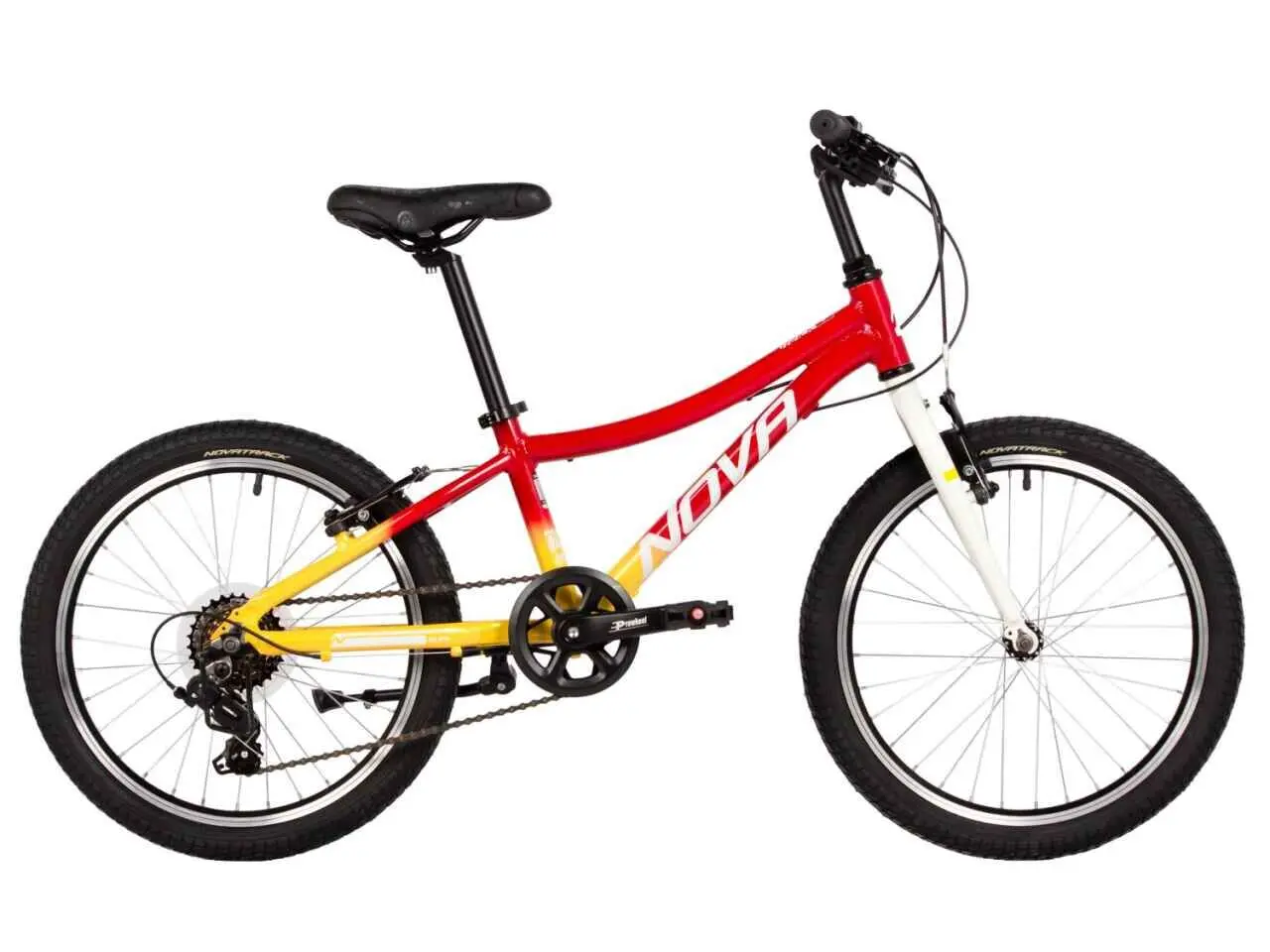 Детский велосипед Novatrack Katrina 20 6 V желтый/красный 1