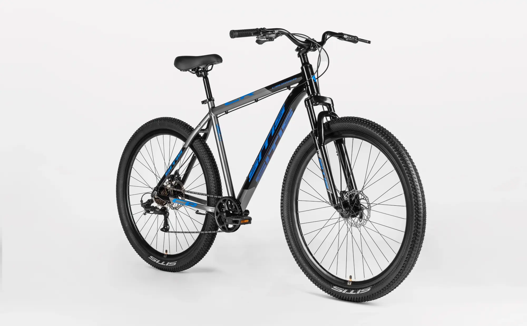 Велосипед SITIS CROSSER 7SP 29 Black-Grey-Blue 1